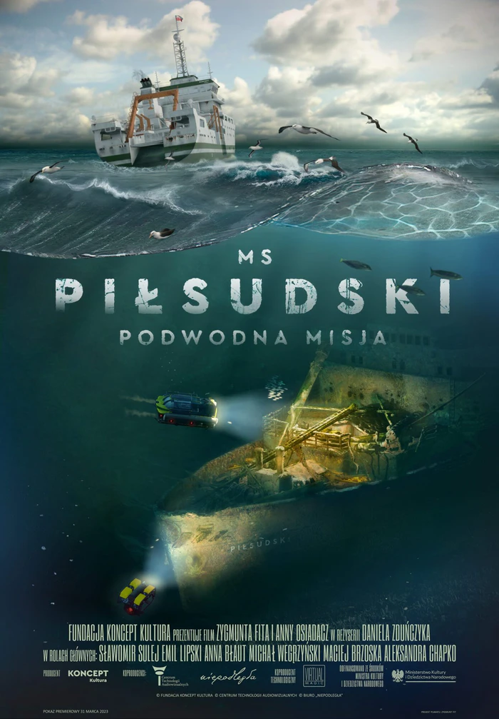 MS Piłsudski - Podwodna misja Film VR 360 stereo 3D